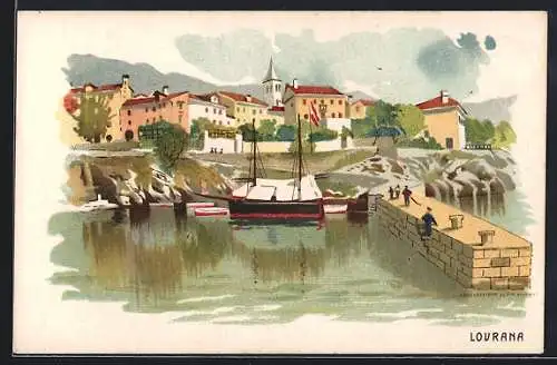 Lithographie Lovrana, Porto, Panorama