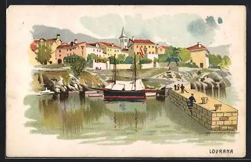 Lithographie Lovrana, Porto, Panorama