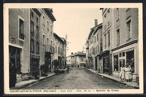 AK Champagnac-le-Vieux, Cure d'air, Quartier du Centre