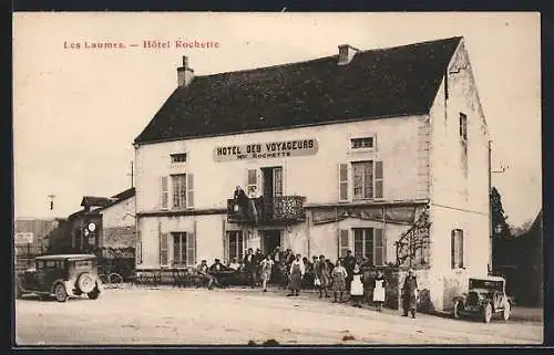 AK Les Laumes, Hotel des Voyageurs Mon. Rochette