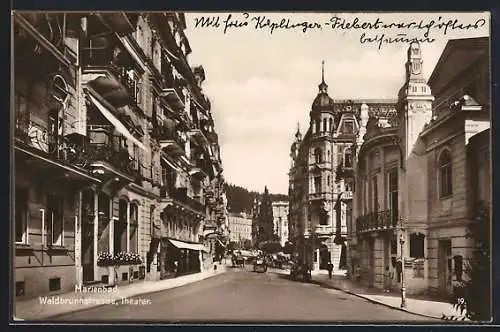 AK Marienbad, Theater in der Waldbrunnstrasse