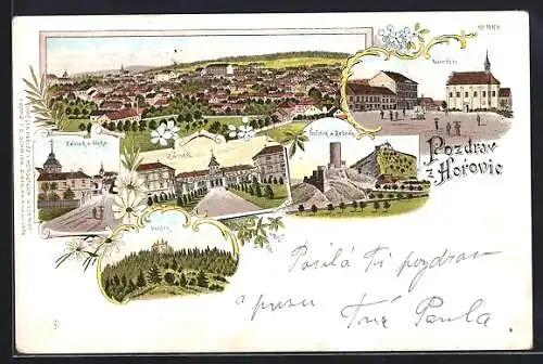 Lithographie Horovice, Námestí, Zámek