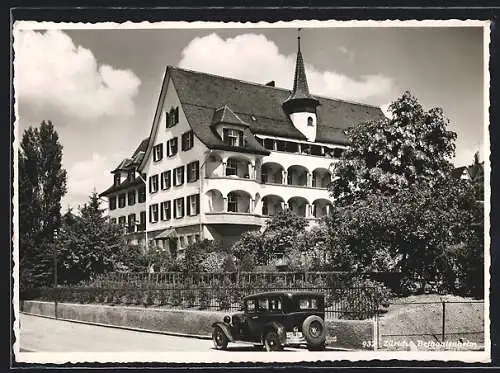 AK Zürich, Bethanienheim im Sonnenschein