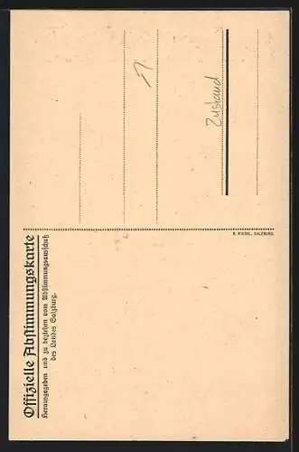 AK Salzburg, Volksabstimmung über den Anschluss an Deutschland 1921