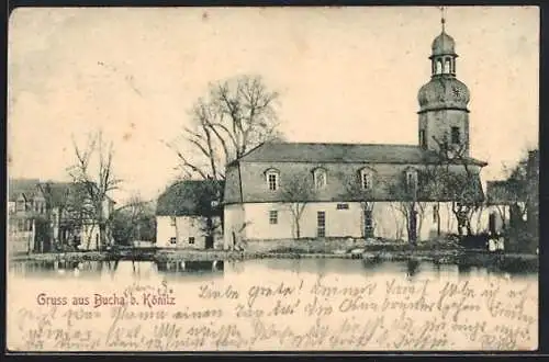 AK Bucha, Partie an der Kirche