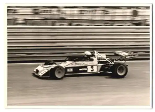 Fotografie Motorsport, Formel 2 Autorennen auf dem Nürburgring 1972, Rennwagen Startnummer 3