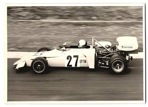 Fotografie Auto Rennwagen Startnummer 27 beim Formel 2 Rennen Nürburgring 1972