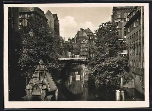 AK Hamburg, Blick auf die Ellerntorbrücke