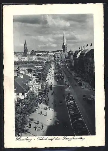 AK Hamburg-Neustadt, Blick auf den Jungfernstieg