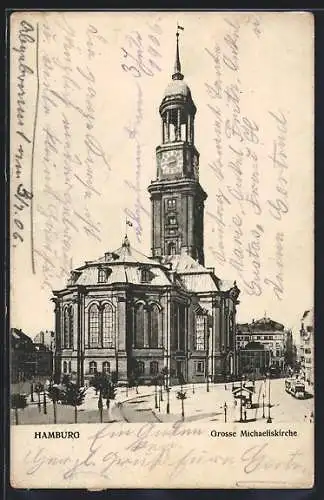 AK Hamburg-Neustadt, Die Grosse Michaeliskirche