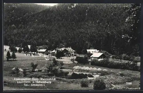 AK Losenheim a. Schneeberg, Alpengasthof Sepp Wanzenböck