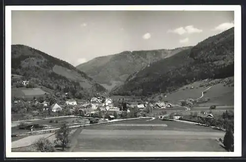 AK Lehenrotte a. d. Traisen, Teilansicht mit Bergen