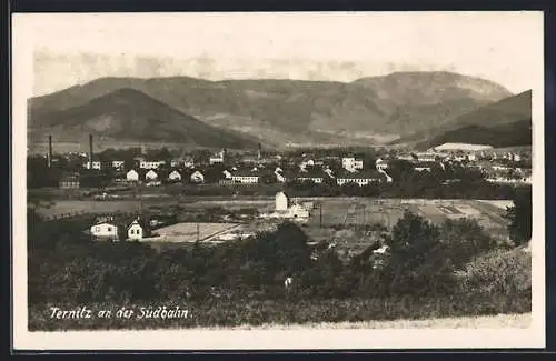 AK Ternitz an der Südbahn, Teilansicht mit Bergen