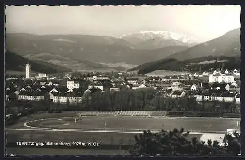 AK Ternitz, Teilansicht gegen Schneeberg