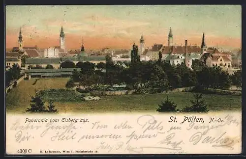 AK St. Pölten, Panorama vom Eisberg aus