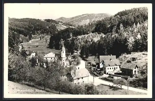 AK Warth /NÖ., Kirchau mit Kirche