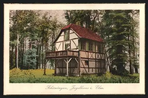 AK Schöningen, Gasthaus Jagdhaus in Elm