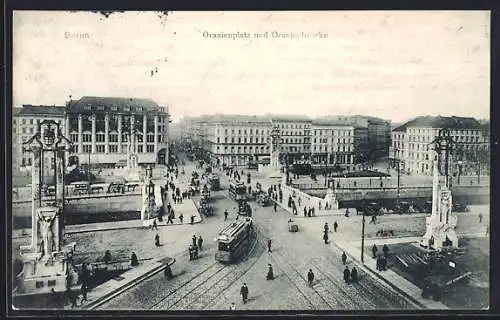 AK Berlin-Kreuzberg, Oranienplatz und Oranienbrücke