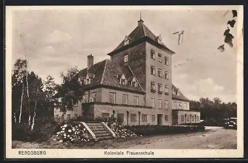 AK Rendsburg, Blick auf die Koloniale Frauenschule