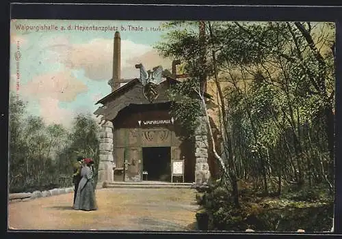 AK Thale i. Harz, Walpurgishalle a. d. Hexenplatz