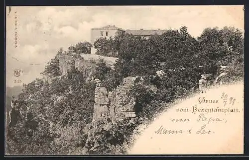 AK Thale i. Harz, Blick auf den Hexentanzplatz