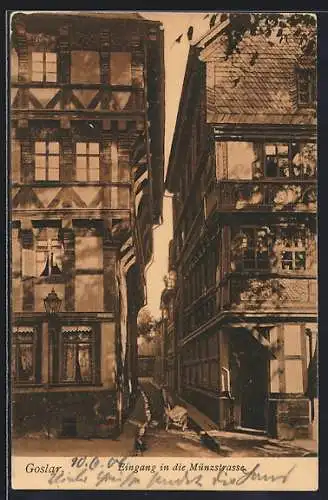 AK Goslar, Eingang in die Münzstrasse