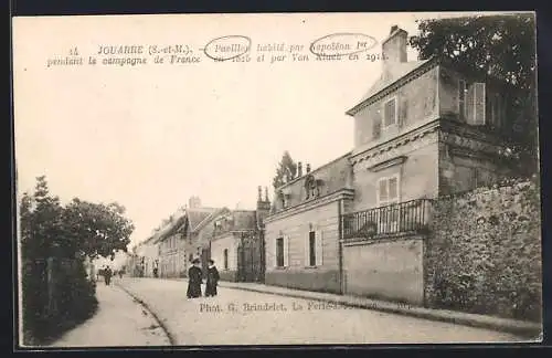 AK Jouarre /S.-et-M., Pavillon habité par Napoléon Ier pendant la campagne de France