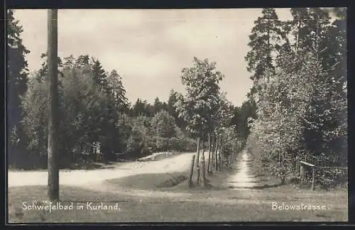 AK Kurland, Schwefelbad, Belowstrasse