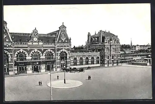 AK Cambrai, Place de la Gare