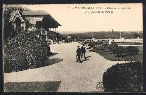 AK Maisons-Laffitte, Champ de Courses, Vue générale du Pesage, Rennbahn