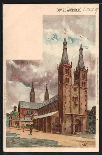 Künstler-AK Würzburg, Der Dom