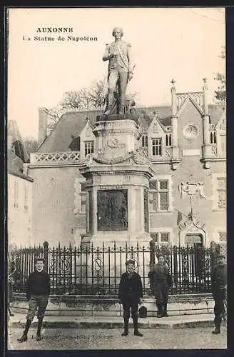 AK Auxonne, La Statue de Napoleon