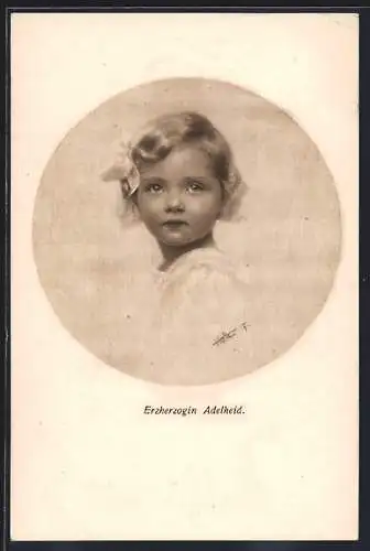 AK Erzherzogin Adelheid von Österreich, Portrait