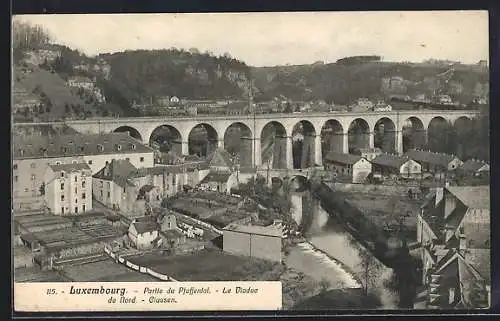 AK Pfaffenthal, Blick auf das Nordbahn-Viaduct