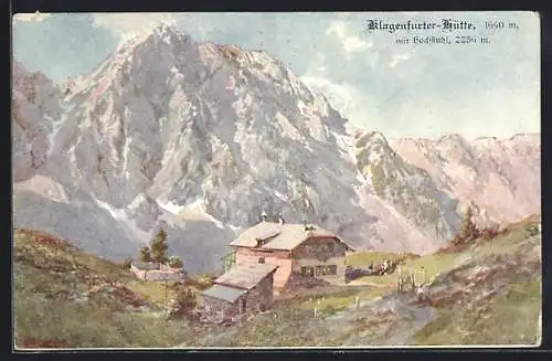 Künstler-AK Edward Theodore Compton: Klagenfurter Hütte mit Hochstuhl