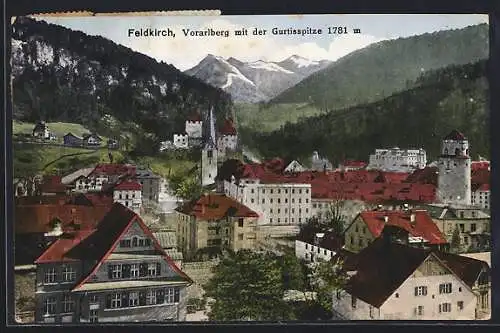 AK Feldkirch, Vorarlberg mit der Gurtisspitze