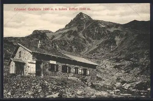 AK Edmund Grafhütte, Blick auf den Hohen Riffler