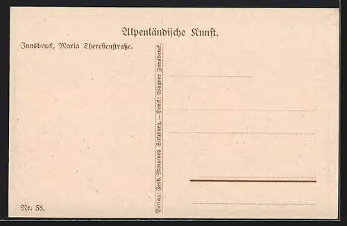 AK Innsbruck, Maria Theresienstrasse, Strassenbahn