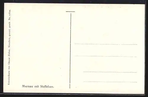 AK Murnau / Staffelsee, Gesamtansicht mit Blick auf den Staffelsee