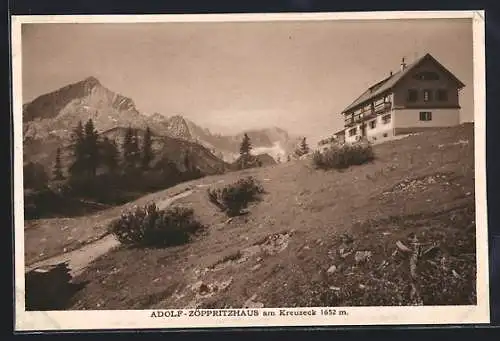 AK Adolf-Zöppritzhaus, Berghütte am Kreuzeck