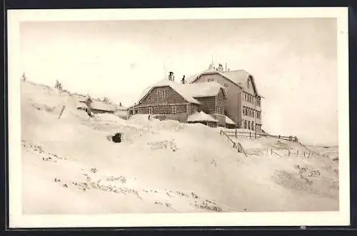 AK Erzherzog Otto-Schutzhaus, Pächter C. Kronich, Winteridyll