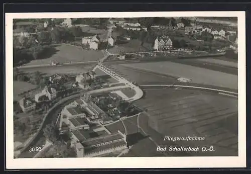 AK Bad Schallerbach /O.-Ö., Ortsansicht vom Flugzeug aus