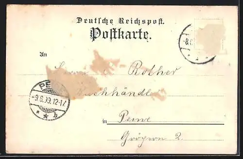 Lithographie Harzburg, Unter den Eichen