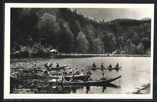 AK Hohenberg, Hintertalteich mit Ruderbooten