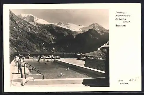 AK Hintertux /Zillertal, Badegäse im Thermalschwimmbad