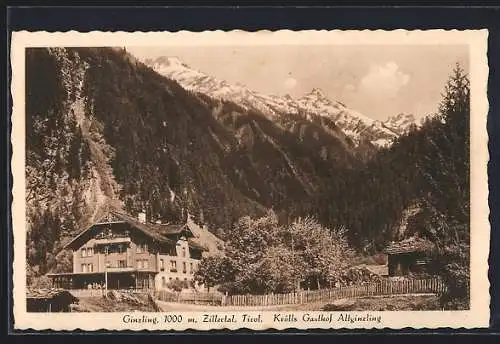 AK Ginzling /Zillertal, Krölls Gasthof Altginzling