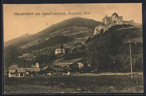 AK Panzendorf, Teilansicht mit Schloss Heimfels