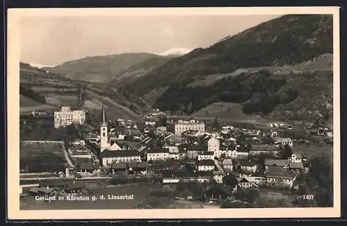 AK Gmünd in Kärnten, Teilansicht g. d. Liesertal