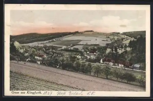 AK Klingfurth, Ortsansicht aus der Vogelschau