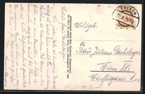AK Klingfurth, Ortsansicht aus der Vogelschau